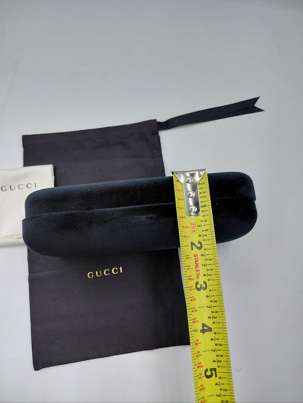 GUCCI BLACK VELVET SUNGLASSES CASE - Picture 6 of 6